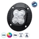 85444 PRO Series Χωνευτός Προβολέας Εργασίας - Φώτα Ημέρας - Working Light - DRL για Αυτοκίνητα & Φορτηγά LED CREE XBD 20W 2000lm DC 10-30V Αδιάβροχο IP65 Ψυχρό Λευκό 6000K & RGB - 1