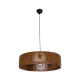 KYCLOS 203-0045 Boho Κρεμαστό Φωτιστικό Καπέλο Μονόφωτο 1 x E27 IP20 Καφέ Rattan - M55 x Π55 x Υ90cm - 3