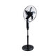 SOLARA-FAN 85356 Solar Fan Αυτόνομος Ηλιακός Επιδαπέδιος Ανεμιστήρας 25W 2 Λειτουργιών Ρεύματος με AC 220-240V ή με Φωτοβολταϊκό Panel 9V 12W & Επαναφορτιζόμενη Μπαταρία Li-ion 7.4V 4400mAh - 3 Ταχύτητες - Ενσωματωμένο USB 2.0 Charger Συσκευών - IP20 - Μ44 x Π37.5 x Υ132cm - Μαύρο - 2 Yea - 3