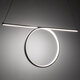 ROME 61296 Κρεμαστό Φωτιστικό Οροφής Linear Design LED CCT 24W 2640lm 200° AC 220-240V - Εναλλαγή Φωτισμού μέσω Διακόπτη On/Off All In One Ψυχρό 6000k+Φυσικό 4500k+Θερμό 2700k Μ65.5 x Π4 x Υ33cm - Ασημί Βούρτσας - 9