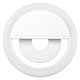 Selfie Ring Light LED SMD 2W 200 lm Λευκό Σώμα με Ενσωματωμένη Επαναφορτιζόμενη Μπαταρία 500mAh & Καλώδιο Φόρτισης Micro USB Ψυχρό Λευκό 6000 K για Κινητό Τηλέφωνο και Tablet 79042 - 3