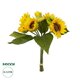 Artificial Garden YELLOW SUNFLOWER BRANCH 21386 Τεχνητό Διακοσμητικό Μπουκέτο Ηλιοτρόπιο Κίτρινο Y37cm - 1