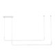 kelvo® LINARIA KLV-101-0259 Κρεμαστό Φωτιστικό Οροφής LED 72W 7200lm 180° AC 220-240V IP20 Ρυθμιζόμενο Λευκό CCT με Χειριστήριο από 2700K έως 6000K Dimmable - Lumileds SMD Chip - Λευκό Ματ - Μ220 x Π4 x Υ25cm - 3 Χρόνια Εγγύηση - 3