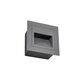 kelvo® STEPART KLV-101-0078 Μοντέρνο Χωνευτό Φωτιστικό Σκαλοπατιού - Διαδρόμου LED 3W 375lm 45° AC 220-240V Αδιάβροχο IP65 Θερμό Λευκό 2700K - Lumileds SMD Chip & TÜV SÜD Driver - Γκρι Ανθρακί Ματ - Μ8.5 x Π5 x Υ8.5cm / Q6.72 x 6.72cm - 5 Χρόνια Εγγύηση - 9