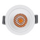 PLUTO-S 60249 Χωνευτό LED Spot Downlight TrimLess Φ6.4cm 7W 875lm 38° AC 220-240V IP20 Φ6.4 x Υ4.9cm - Στρόγγυλο - Λευκό & Anti-Glare HoneyComb - Θερμό Λευκό 2700K - Bridgelux COB - 5 Years Warranty - 6
