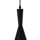 SHANGHAI BLACK 01025-C Μοντέρνο Κρεμαστό Φωτιστικό Οροφής Μονόφωτο 1 x E27 Μαύρο Μεταλλικό Καμπάνα Φ19 x Υ38cm - 8