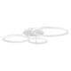 kelvo® NEMESIS KLV-101-0206 Φωτιστικό Οροφής LED 98W 9800lm 360° AC 220-240V IP20 Ρυθμιζόμενο Λευκό CCT με Χειριστήριο από 2700K έως 6000K Dimmable - Lumileds SMD Chip - Λευκό Ματ - Μ89 x Π60 x Υ19cm - 3 Χρόνια Εγγύηση - 4