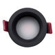IP 60342 Χωνευτό LED Spot Downlight TrimLess Μπάνιου & WC Φ6.6cm 7W 750lm 45° AC 220-240V IP44 Φ6.6 x Υ5.3cm - Στρόγγυλο - Μαύρο - Φυσικό Λευκό 4500K - Bridgelux COB - TÜV Certified Driver - 5 Years Warranty - 6