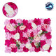 Artificial Garden ROSALIE 78335 Τεχνητό Διακοσμητικό Πάνελ Λουλουδιών - Κάθετος Κήπος σύνθεση Ροζαλί Μ60 x Π40 x Υ6cm