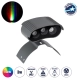 TREELIGHT-PLANTE 90518 Κυρτή Μπάρα Φωτισμού Wall Washer με Αντιθαμβωτική Γρίλια Ειδική για Φυτά - Δέντρα LED 3W 255lm 15° DC 24V Αδιάβροχο IP67 Μ11 x Π8.5 x Υ11cm RGBW DMX512 - Γκρι Ανθρακί - 3 Years Warranty