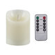 CANDLE 76492 Διακοσμητικό Realistic Κερί με LED Εφέ Κινούμενης Φλόγας - Μπαταρίας 2 x AA (Δεν Συμπεριλαμβάνονται) & Ασύρματο Χειριστήριο IR Θερμό Λευκό 2700K Dimmable Λευκό Φ19 x Υ24cm - 7