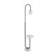 kelvo® CORDELIA KLV-102-0005 Επιδαπέδιο Φωτιστικό για Λάμπα με Ντουί 1 x E27 AC 220-240V IP20 - Μαύρο Ματ & Λευκό - Μ30 x Π34 x Υ180cm - 7