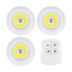 79044 Φωτιστικά Νυκτός Μπαταρίας LED COB 6W 600lm με Timer & Ασύρματο Χειριστήριο RF - ΣΕΤ 3 Τεμαχίων Ψυχρό Λευκό 6000K - 3