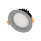 WATERA 60986 Χωνευτό Downlight Σποτ Panel LED 12W 1500lm 120° AC 220-240V Αδιάβροχο IP54 Ρυθμιζόμενο Λευκό CCT με Διακόπτη στο Σώμα 2700K/4500K/6000K Dimmable - Lumileds SMD Chip & TÜV SÜD Driver - Γκρι Ανθρακί Ματ - Μ10.8 x Π10.8 x Υ3.2cm / Q9cm - 3 Χρόνια Εγγύηση