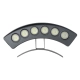  TREEPLANTE 90458 Κυρτή Μπάρα Φωτισμού Wall Washer για Φυτά - Δέντρα LED 6W 510lm 15° DC 24V Αδιάβροχο IP67 Πράσινο Dimmable - Bridgelux SMD Chip - Γκρι Ανθρακί - Μ17.5 x Π4.5 x Υ8cm - 3 Χρόνια Εγγύηση - 4