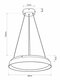 kelvo® VOLA KLV-101-0590 Κρεμαστό Φωτιστικό Οροφής LED 24W 2400lm 120° AC 220-240V IP20 Ρυθμιζόμενο Λευκό CCT με Διακόπτη στο Driver 2700K/4500K/6000K Triac Dimmable - Lumileds SMD Chip & ENEC/TÜV Driver - Μαύρο Ματ & Λευκό Ματ - Μ40 x Π40 x Υ7cm - 5 Χρόνια Εγγύηση - 6