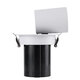 VIRGO-M 60307 Χωνευτό LED Spot Downlight TrimLess Φ11cm 12W 1500lm 36° AC 220-240V IP20 Φ11cm x Υ11.5cm - Στρόγγυλο - Λευκό με Μαύρο Κάτοπτρο - Θερμό Λευκό 2700K - Bridgelux COB - 5 Years Warranty - 9