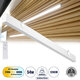 FELIX 61029-W Γραμμικό Φωτιστικό Τοίχου - Απλίκα Linear LED CCT 54W 6500lm 120° AC 220-240V Μ120 x Π3.5 x Υ7cm - Εναλλαγή Φωτισμού μέσω Τηλεχειριστηρίου All In One Ψυχρό 6000k+Φυσικό 4500k+Θερμό 2700k Dimmable - Λευκό - 3 Years Warranty