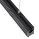 MARKET 61020-P Γραμμικό Κρεμαστό Φωτιστικό Linear LED 18W 2230lm 60° AC 220-240V Μ120 x Π2 x Υ4cm Ψυχρό Λευκό 6000K - Μαύρο - 3 Years Warranty - 5