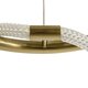 kelvo® GLOW KLV-101-0162 Κρεμαστό Φωτιστικό Οροφής LED 36W 3600lm 360° AC 220-240V IP20 Ρυθμιζόμενο Λευκό CCT με Χειριστήριο από 2700K έως 6000K Dimmable - Lumileds SMD Chip - Χρυσό Πλατίνα - Μ70 x Π70 x Υ40cm - 3 Χρόνια Εγγύηση - 8