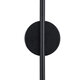 DIADEM 61333 Φωτιστικό Τοίχου - Απλίκα Design LED CCT 18W 2160lm 120° AC 220-240V - Εναλλαγή Φωτισμού μέσω Διακόπτη On/Off All In One Ψυχρό 6000k+Φυσικό 4500k+Θερμό 2700k Μ10 x Π4 x Υ120cm - Μαύρο - 3 Years Warranty - 7