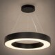 kelvo® RA KLV-101-0365 Κρεμαστό Φωτιστικό Οροφής LED 67W 6700lm 120° AC 220-240V IP20 Ρυθμιζόμενο Λευκό CCT με Χειριστήριο από 2700K έως 6000K Dimmable - Lumileds SMD Chip - Μαύρο Ματ - Μ60 x Π60 x Υ8cm - 3 Χρόνια Εγγύηση - 2