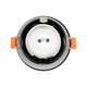 kelvo® KAPA KLV-101-0038 Χωνευτό Φωτιστικό Downlight Σποτ Μπάνιου για Λάμπα MR16 με Ντουί GU10 AC 220-240V Αδιάβροχο IP65 - Μαύρο Ματ - Μ8.5 x Π8.5 x Υ4.2cm / Q7.5cm - 5