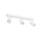 kelvo® SPOTA KLV-101-0139 Μοντέρνο Κινούμενο Φωτιστικό Σποτ Οροφής με Ντουί 3 x GU10 90° AC 220-240V IP20 - Λευκό Ματ - Μ48 x Π6.2 x Υ14cm