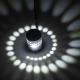  STAINS 60595 Μοντέρνο Φωτιστικό Τοίχου - Απλίκα LED 5W 400lm 180° AC 220-240V IP44 Ψυχρό Λευκό 6000K - Bridgelux SMD Chip & TÜV SÜD Driver - Νίκελ Βούρτσας - Μ5.5 x Π5.5 x Υ7cm - 5 Χρόνια Εγγύηση - 7