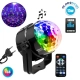 79601-1 LED Party Disco Μπάλα με Περιστρεφόμενα Φωτορυθμικά Εφέ Πολύχρωμη RGB 15W με Sound Control Activated Εφέ και με Ασύρματο Χειριστήριο AC 230V IP20 Μ11 x Π8.6 x Υ13cm