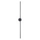 DIADEM 61333 Φωτιστικό Τοίχου - Απλίκα Design LED CCT 18W 2160lm 120° AC 220-240V - Εναλλαγή Φωτισμού μέσω Διακόπτη On/Off All In One Ψυχρό 6000k+Φυσικό 4500k+Θερμό 2700k Μ10 x Π4 x Υ120cm - Μαύρο - 3 Years Warranty - 3
