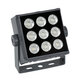 FLOOD-TINY 90367 Προβολέας Wall Washer για Φωτισμό Κτιρίων LED 27W 2295lm 3° DC 24V Αδιάβροχο IP65 L13.8 x W16.4 x H7cm Αρχιτεκτονικό Πορτοκαλί 2200K - Γκρι Ανθρακί - 3 Years Warranty - 3