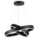 kelvo® VENOM KLV-101-0196 Κρεμαστό Φωτιστικό Οροφής LED 75W 7500lm 120° AC 220-240V IP20 Ρυθμιζόμενο Λευκό CCT με Χειριστήριο από 2700K έως 6000K Dimmable - Lumileds SMD Chip - Μαύρο Ματ - Μ60 x Π60 x Υ40cm - 3 Χρόνια Εγγύηση - 6