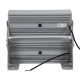 FLOOD-ZENA 90220 Προβολέας Wall Washer για Φωτισμό Κτιρίων LED 120W 10800lm 3° DC 24V Αδιάβροχο IP65 L38 x W30.5 x H24cm Θερμό Λευκό 2700K - Ασημί - 3 Years Warranty - 5