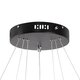 kelvo® NEMESIS KLV-101-0217 Κρεμαστό Φωτιστικό Οροφής LED 100W 10000lm 180° AC 220-240V IP20 Ρυθμιζόμενο Λευκό CCT με Χειριστήριο από 2700K έως 6000K Dimmable - Lumileds SMD Chip - Μαύρο Ματ - Μ60 x Π60 x Υ60cm - 3 Χρόνια Εγγύηση - 9