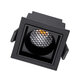 PLUTO-S 60269 Χωνευτό LED Spot Downlight TrimLess Μ6.4xΠ6.4cm 7W 875lm 38° AC 220-240V IP20 Μ6.4 x Π6.4 x Υ4.9cm - Τετράγωνο - Μαύρο & Anti-Glare HoneyComb - Θερμό Λευκό 2700K - Bridgelux COB - 5 Years Warranty