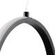 ALICE 61055 Μοντέρνο Κρεμαστό Φωτιστικό Οροφής LED 20W 2400lm 300° AC 220-240V IP20 Ρυθμιζόμενο Λευκό CCT με On/Off 2700K/4500K/6000K - Lumileds SMD Chip - Μαύρο Ματ - Μ25 x Π22 x Υ25cm - 3 Χρόνια Εγγύηση - 7