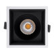 PLUTO-B 60276 Χωνευτό LED Spot Downlight TrimLess Μ10.4xΠ10.4cm 15W 1950lm 38° AC 220-240V IP20 Μ10.4 x Π10.4 x Υ6.5cm - Τετράγωνο - Λευκό με Μαύρο Κάτοπτρο & Anti-Glare HoneyComb - Φυσικό Λευκό 4500K - Bridgelux COB - 5 Years Warranty - 5