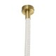 kelvo® GLOW KLV-101-0155 Κρεμαστό Φωτιστικό Οροφής LED 27W 2700lm 360° AC 220-240V IP20 Ρυθμιζόμενο Λευκό CCT με Χειριστήριο από 2700K έως 6000K Dimmable - Lumileds SMD Chip - Χρυσό Πλατίνα - Μ90 x Π9 x Υ95cm - 3 Χρόνια Εγγύηση - 9