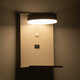 CROWN 61371 Μοντέρνο Φωτιστικό Τοίχου - Απλίκα Ξενοδοχείου Bed Side LED 5W 550lm 120° AC 220-240V - Reading Light - Φορτιστής USB 3A - Μ15 x Π15 x Υ23cm - Φυσικό Λευκό 4500K - Λευκό - 8