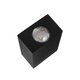 HIKARI 60685 Μοντέρνο Φωτιστικό Τοίχου - Απλίκα LED 4W 500lm 30° AC 220-240V Αδιάβροχο IP65 Θερμό Λευκό 2700K - CREE XPE Chip & TÜV SÜD Driver - Μαύρο Ματ - Μ6 x Π4 x Υ10.5cm - 5 Χρόνια Εγγύηση - 6