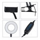 75809 Professional Digital Ring Light Φ9cm LED SMD 10W 1000lm 180° DC 5V με Καλώδιο Τροφοδοσίας USB - Ενσωματωμένο Χειριστήριο Εναλλαγής Χρωμάτων & 1 Βάση Τηλεφώνου - CCT Θερμό Λευκό 3000K - Φυσικό Λευκό 4500K - Ψυχρό Λευκό 6000K Dimmable - 8