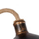 BRASTA 01131 Vintage Φωτιστικό Τοίχου - Απλίκα με Ντουί 1 x E27 AC 220-240V IP20 - Χάλκινο & Μπεζ - Μ26 x Π42.5 x Υ24cm - 9