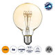 99060 Λάμπα LED Ultra Thin Soft S Spiral Filament E27 G95 Γλόμπος 4W 280lm 360° AC 220-240V IP20 Φ9.5 x Υ13.5cm Ultra Θερμό Λευκό 2200K με Μελί Γυαλί - Dimmable - 3 Years Warranty - 1