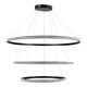 kelvo® DIAMOND KLV-101-0241 Κρεμαστό Φωτιστικό Οροφής LED 150W 15000lm 180° AC 220-240V IP20 Ρυθμιζόμενο Λευκό CCT με Χειριστήριο από 2700K έως 6000K Dimmable - Lumileds SMD Chip - Μαύρο Ματ - Μ100 x Π100 x Υ100cm - 3 Χρόνια Εγγύηση - 4