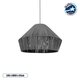 NUI 205-0066 Boho Κρεμαστό Φωτιστικό Οροφής με Ντουί 1 x E27 AC 220-240V IP20 - Γκρι - M60 x Π60 x Υ41cm NUI 205-0066 Boho Κρεμαστό Φωτιστικό Οροφής με Ντουί 1 x E27 AC 220-240V IP20 - Γκρι - M60 x Π60 x Υ41cm