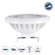 S-40002 Σποτ LED G53 AR111 15W 1500lm 12° AC 220-240V IP20 Φ11 x Υ7cm Ψυχρό Λευκό 6000K Dimmable - 1 Χρόνο Εγγύηση