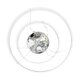 kelvo® VENOM KLV-101-0197 Κρεμαστό Φωτιστικό Οροφής LED 75W 7500lm 120° AC 220-240V IP20 Ρυθμιζόμενο Λευκό CCT με Χειριστήριο από 2700K έως 6000K Dimmable - Lumileds SMD Chip - Λευκό Ματ - Μ60 x Π60 x Υ40cm - 3 Χρόνια Εγγύηση - 10