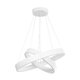 kelvo® VENOM KLV-101-0197 Κρεμαστό Φωτιστικό Οροφής LED 75W 7500lm 120° AC 220-240V IP20 Ρυθμιζόμενο Λευκό CCT με Χειριστήριο από 2700K έως 6000K Dimmable - Lumileds SMD Chip - Λευκό Ματ - Μ60 x Π60 x Υ40cm - 3 Χρόνια Εγγύηση - 6