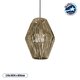 CASTILLO 205-0046 Boho Κρεμαστό Φωτιστικό Οροφής με Ντουί 1 x E27 AC 220-240V IP20 - Μπεζ - M26 x Π26 x Υ36cm CASTILLO 205-0046 Boho Κρεμαστό Φωτιστικό Οροφής με Ντουί 1 x E27 AC 220-240V IP20 - Μπεζ - M26 x Π26 x Υ36cm